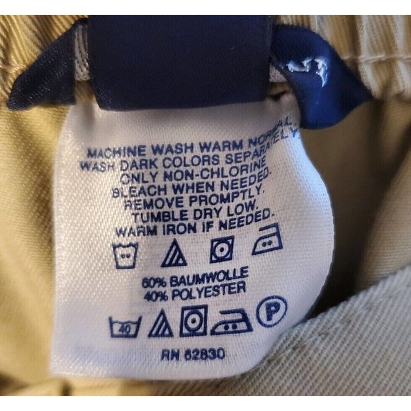 Lands End Fit 3 Tan Chino Khaki Pants Sz 14 or 34" X 30" - Picture 4 of 4